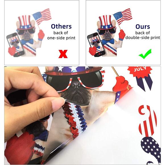90 pcs Pets Patriotic Party Supplies USA 4th of July Decorations Stickers Decals - Picture 3 of 12
